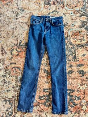 Wrangler Slim Straight Dark Blue Denim Jeans 30x32